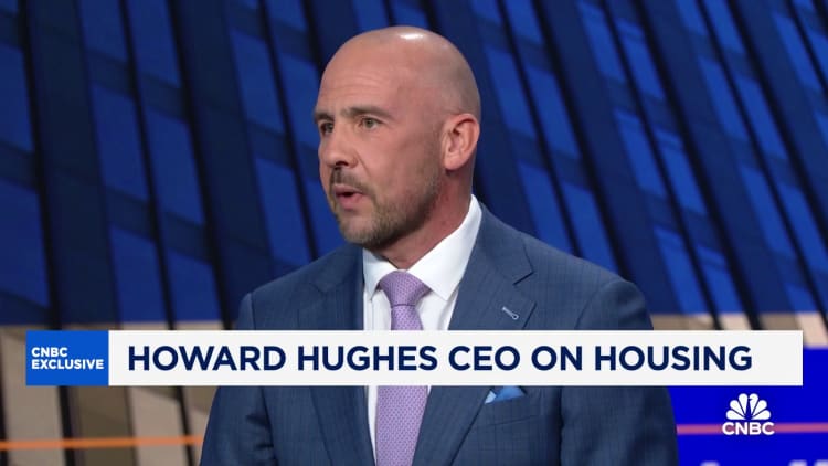 Until mortgage rates come down we won't see prices come down, says Howard Hughes Corp CEO